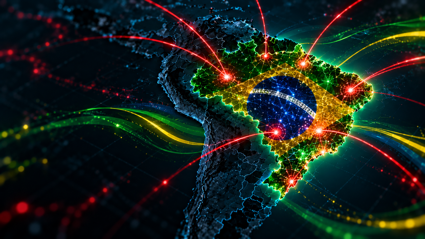 Bandeira do Brasil representando o aumento das tentativas de ataques cibernéticos no país