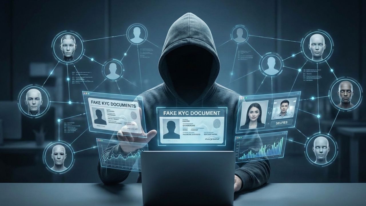 Imagem gerada por inteligência artificial simulando a operação do golpista via WhatsApp.